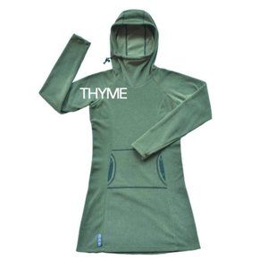 New Melanzana Micro Grid Dress Thyme M